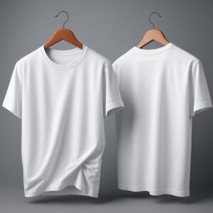 white cotton tshirt